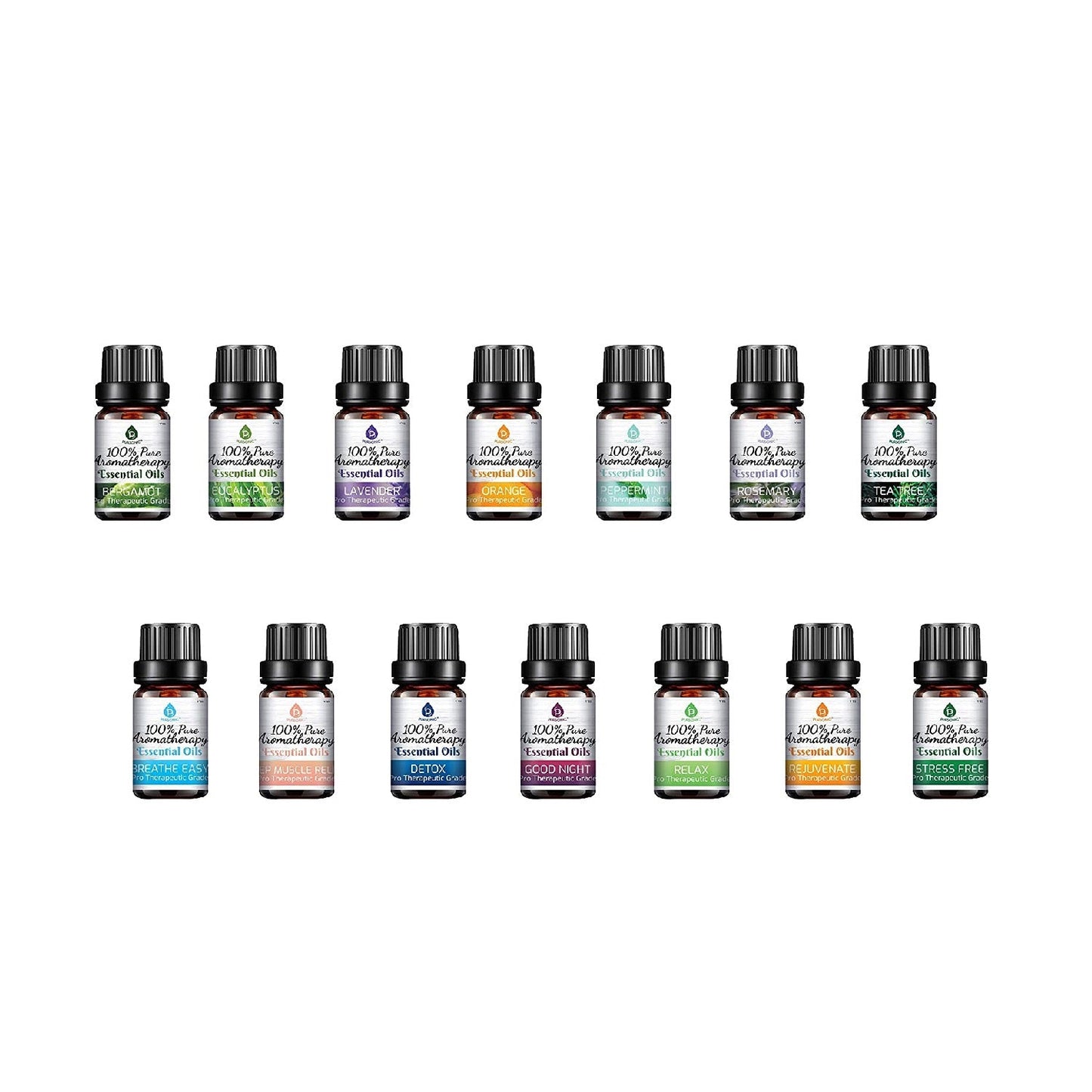 Essential Aromatherapy Oils - 100% Pure 14 Pack