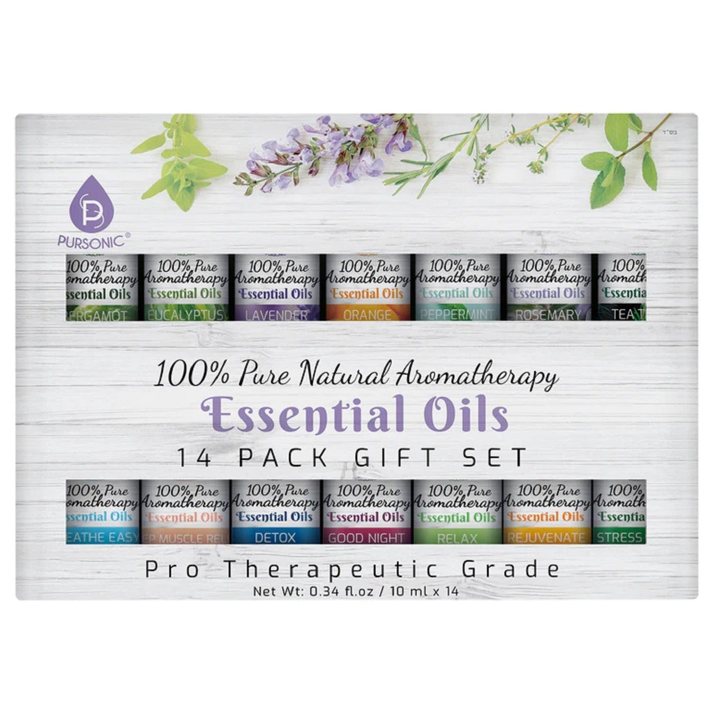 Essential Aromatherapy Oils - 100% Pure 14 Pack
