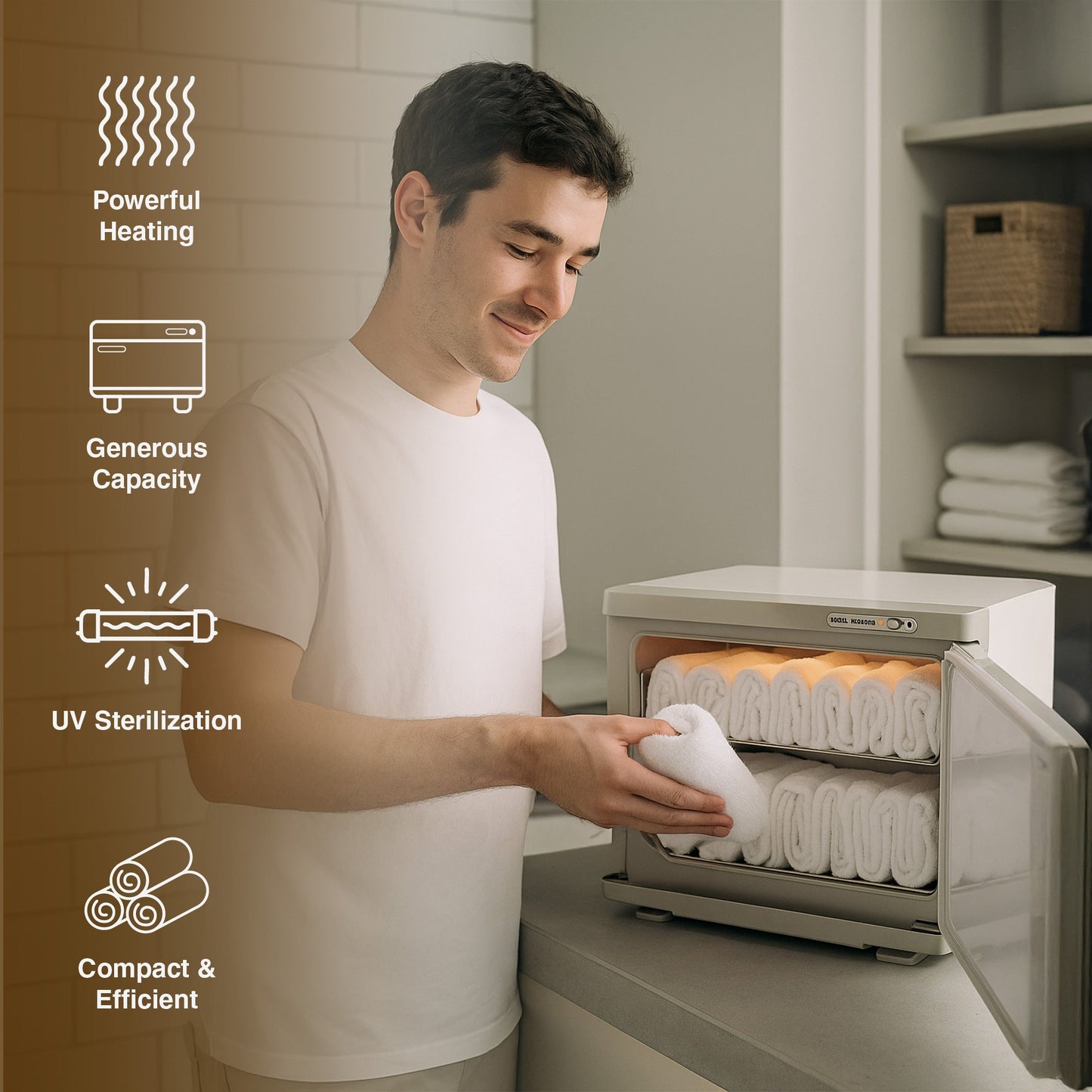 Deluxe Towel Warmer with UV Sterilizer