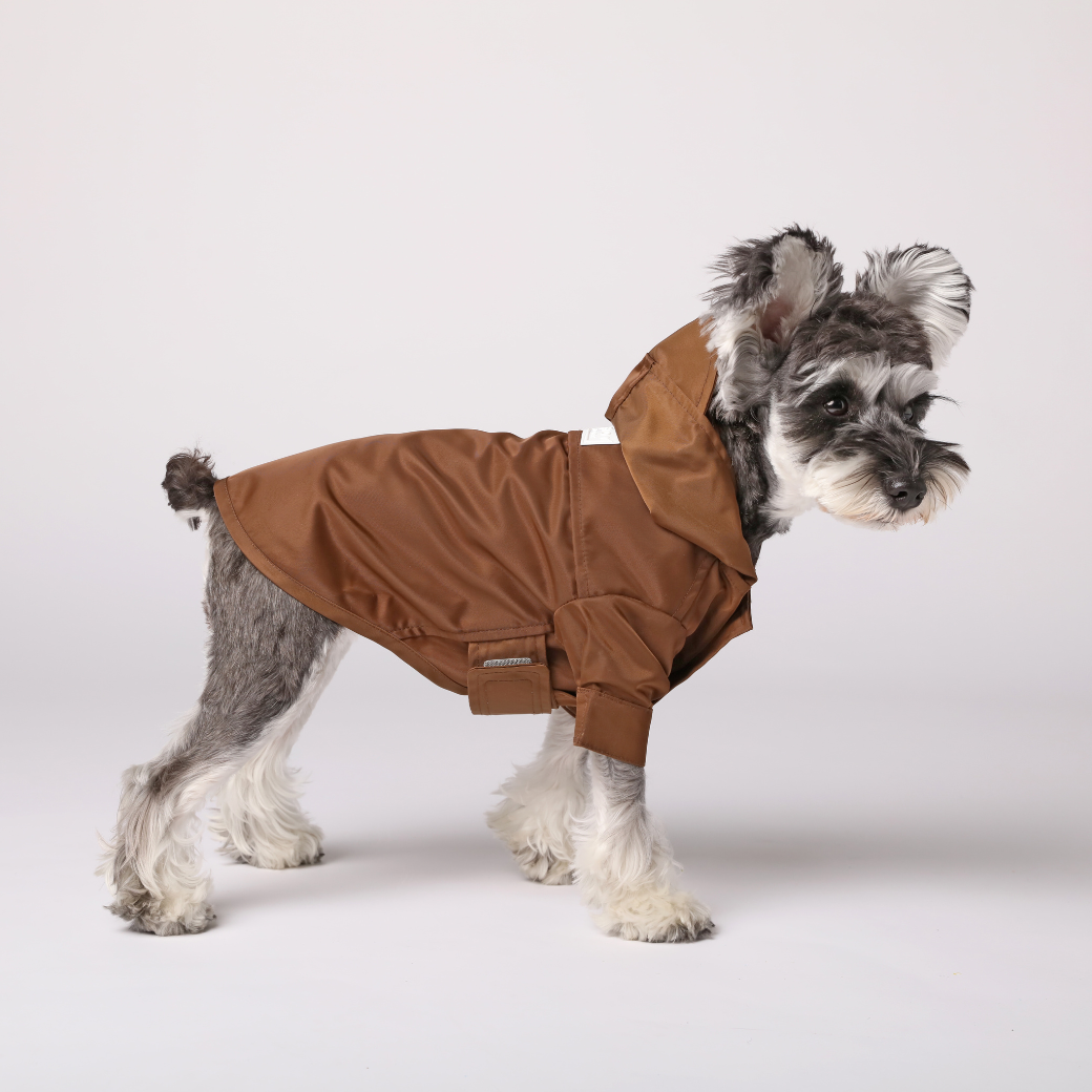 Tribeca Adjustable Velcro Raincoat - Choco