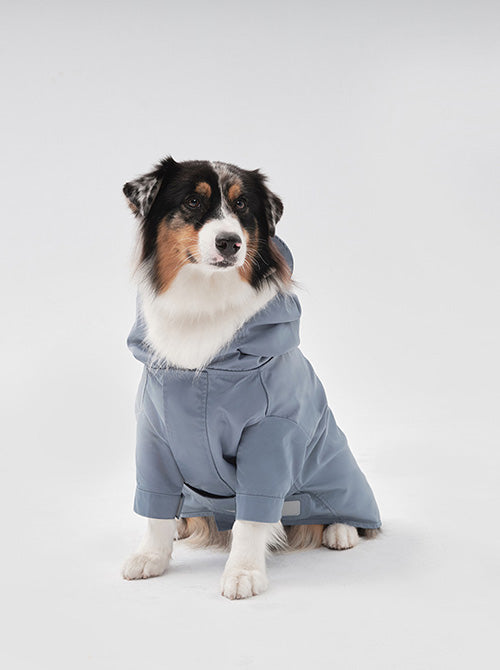 Tribeca Adjustable Velcro Raincoat - Light Blue