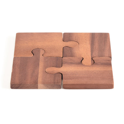 Puzzle Piece Coasters - Set of 4