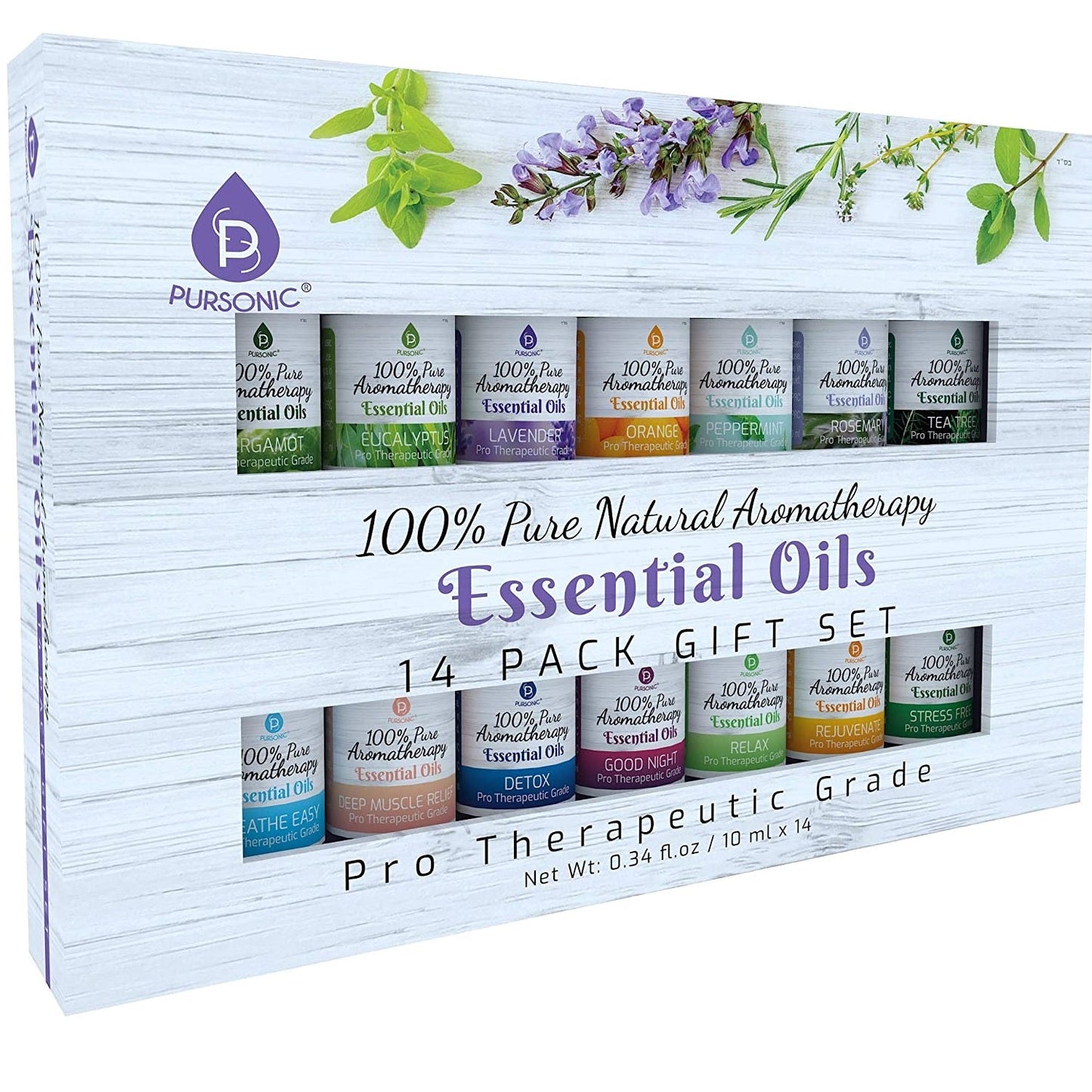 Essential Aromatherapy Oils - 100% Pure 14 Pack