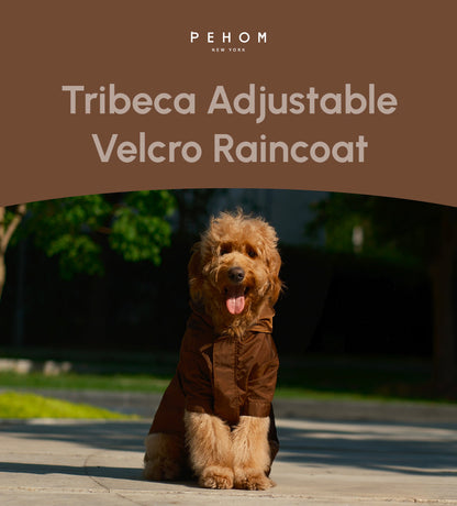 Tribeca Adjustable Velcro Raincoat - Choco