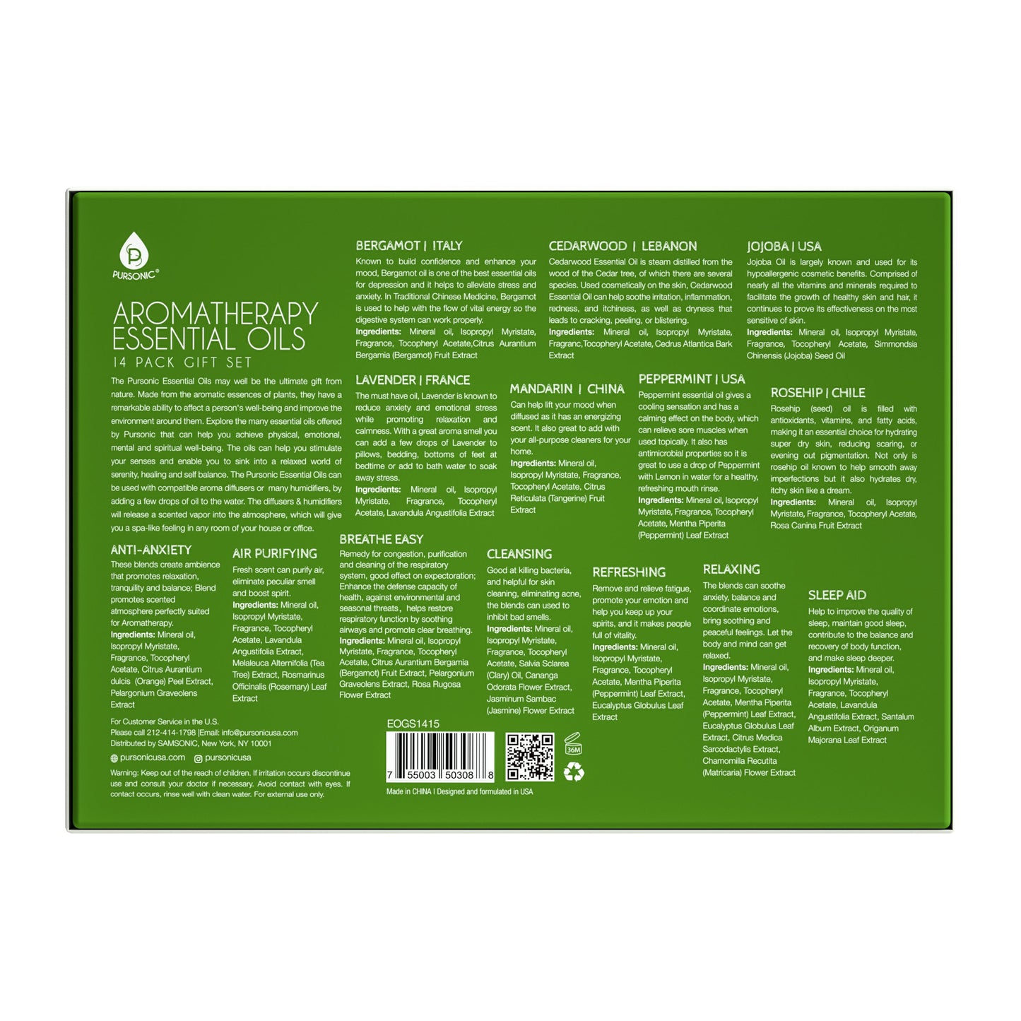 Aromatherapy Essential Oils - Gift Set 14-Pack