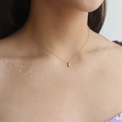 Opal Teardrop Sparkle Necklace