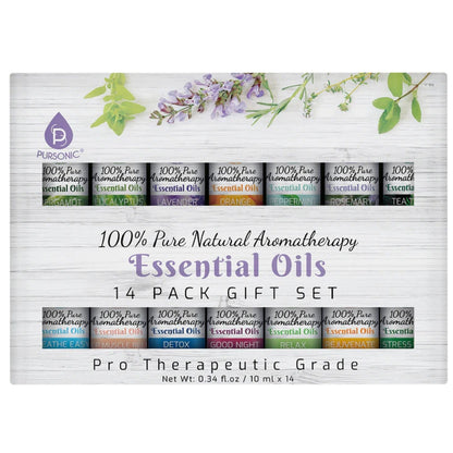 Essential Aromatherapy Oils - 100% Pure 14 Pack