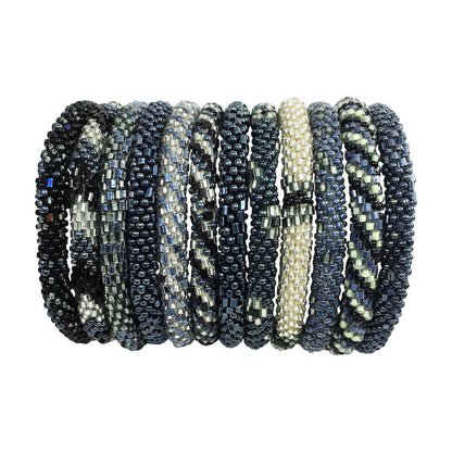 Gunmetal Gray Roll-On Bracelets