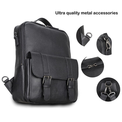 Elmira Leather Laptop Backpack for Men & Women