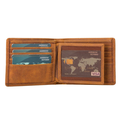 Lusk Slim Bifold Design Handcrafted Men's Genuine Leather Wallet
